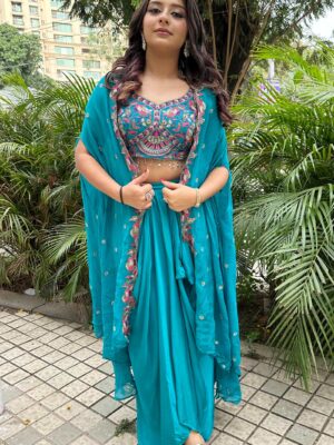 Green Indo Western 3 Pcs. Set